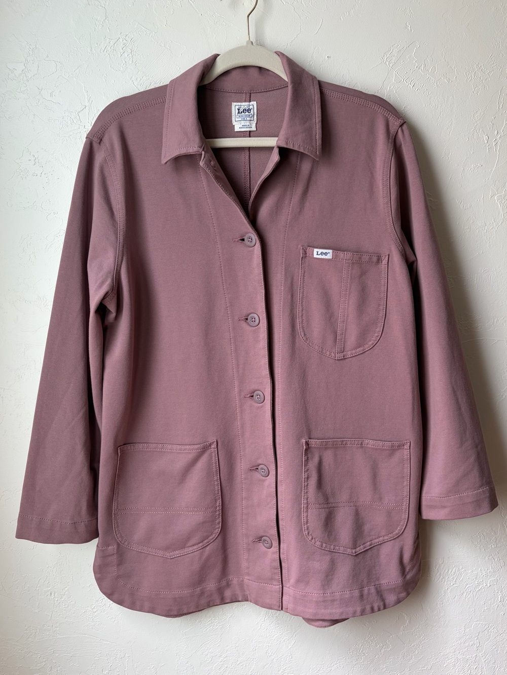 Lee Women's Dusty Mauve Button-Front Jean Jacket
